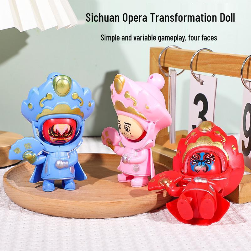 Sichuan Opera Face-Changing Doll: Traditional Chinese Style Creative Toy