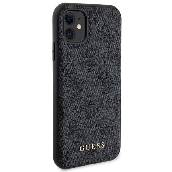 Sada Guess Gubpm5N614Gemgk Iphone11 6.1 Pevný obal + Powerbanka 5000Mah Magsafe Černá/Black 4G Kovové logo