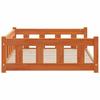 Hundebett Wachsbraun 100 x 70 x 28 cm Massivholz Kiefer
