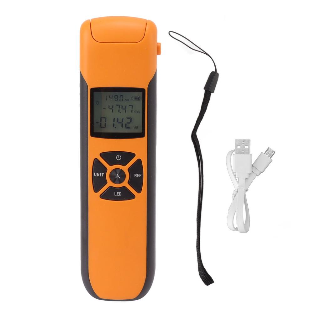 Mini Optical Power Meter High Accuracy Rechargeable Portable Fiber Optic Tester for Industry