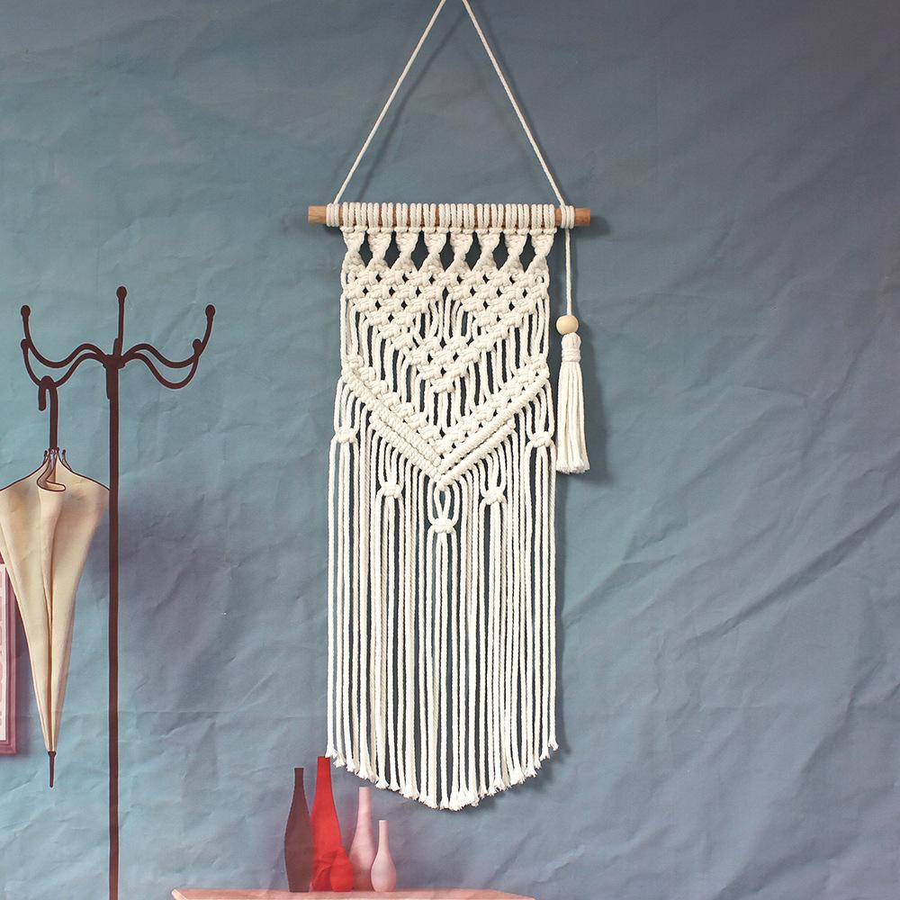 Makramee Gewebte Böhmische Dekoration Wandbehang Dekor Wandteppich Handgefertigte Kunst Schöne Wohnung Studentenwohnheim Geschenk Heim Wohnzimmer Dekor