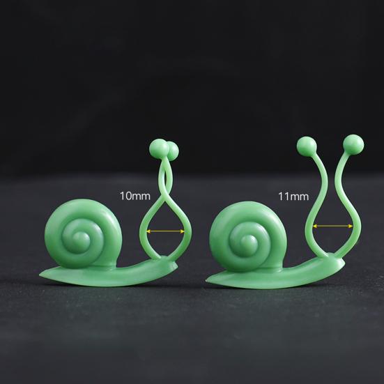 10Pcs/Set Adorable Snail Shape Plant Fixed Clip Good Clamping Wall Mounted Plastic Plant Holder Clip for Home