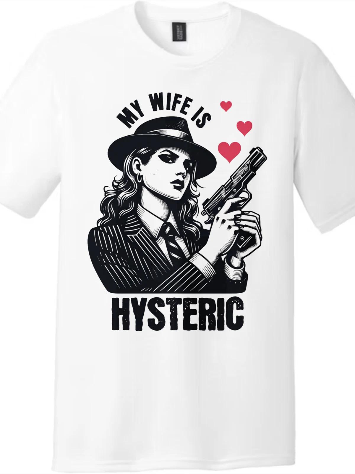 

Hysteric Wife Retro Mafia Style Graphic Tee Casual Couple Shirt S