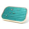 Elegant Velvets Jewelry Storage Tray Pendant Holder Elegant Jewelry Box Stackable Display Showcase Plate for Necklace