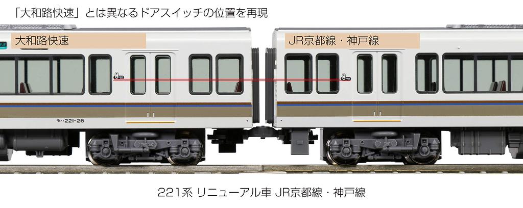 KATO N Gauge 221 Series Renewal JR Kyoto Model Train Train, Line/Kobe Line, 8-Car Set, 10-1578,