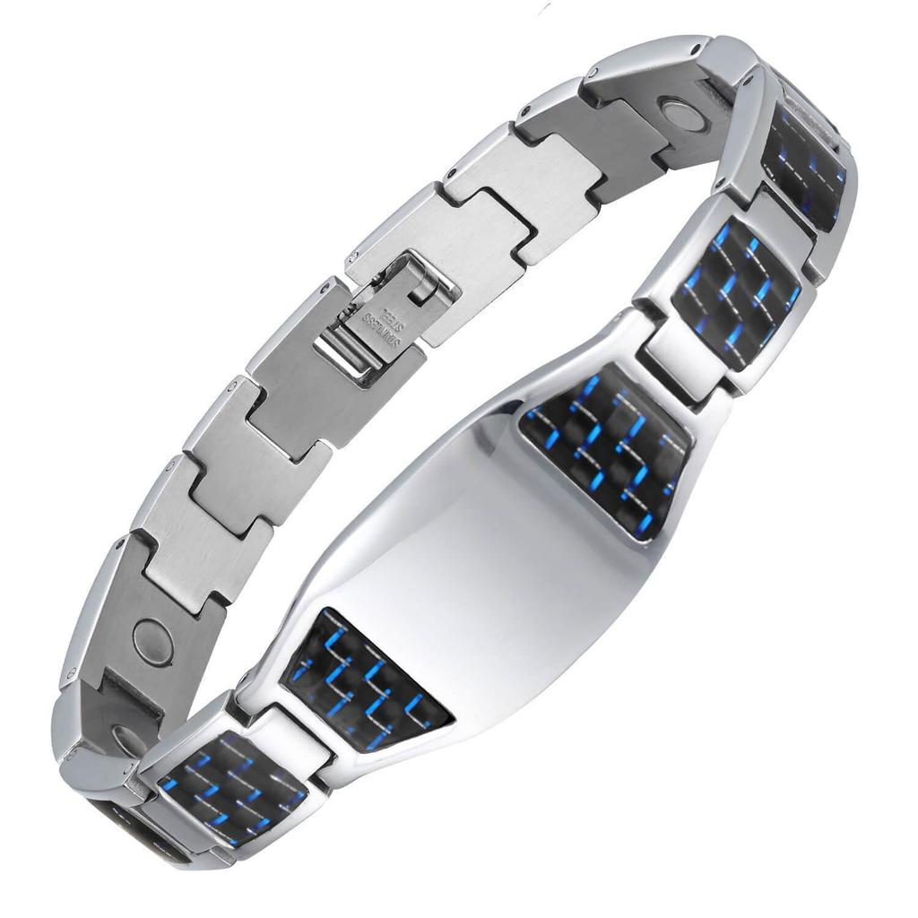Herren 4-in-1 Magnetisches Titan- & Edelstahl Germanium Energiearmband