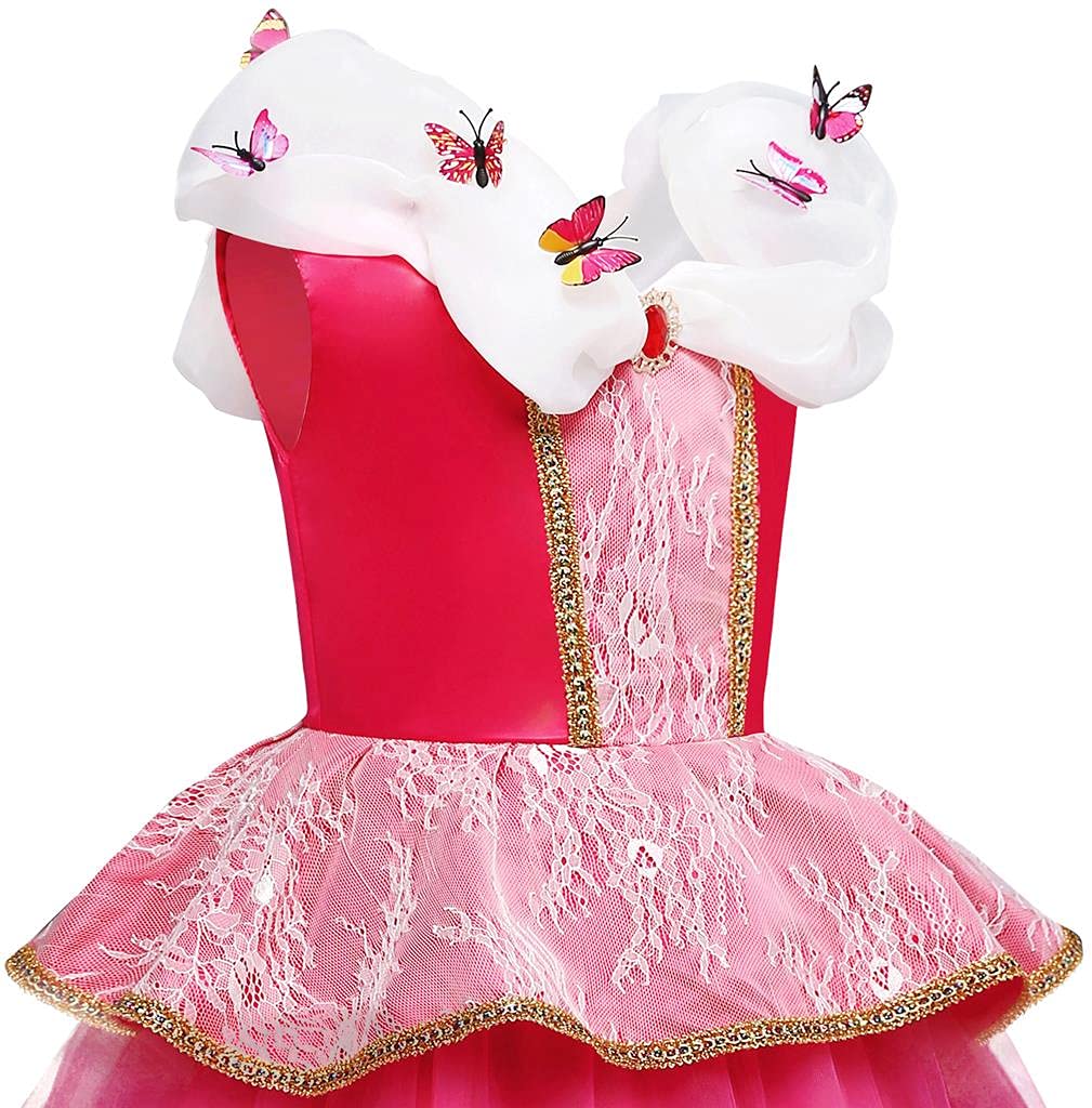 Princess Princess Party Bright Ages Skirt Only [Dressy Daisy] Aurora-style Dress, Halloween, Christmas, Costume, Pink, 5-6,