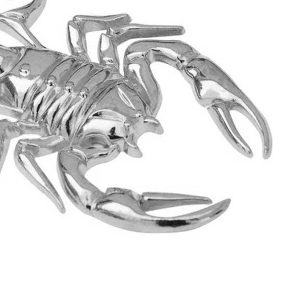 1 bucată 3D amuzant placare Scorpion Cool Metal Body Decor Auto Decal Badge Sticker