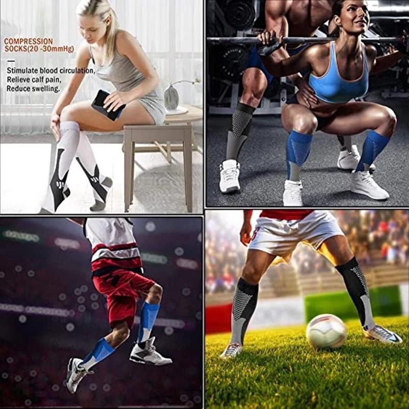 Running Men Women Compression Socks For Football Anti Fatigue Pain Relief Compression Socks Fit For Sport Socks