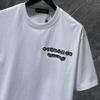 GZ-8952 CHROME HEARTS 2025 Sommer Neue Hohe Qualität Baumwolle Rundhals Lose Große Größe männer und frauen T-shirt Paar t-shirt