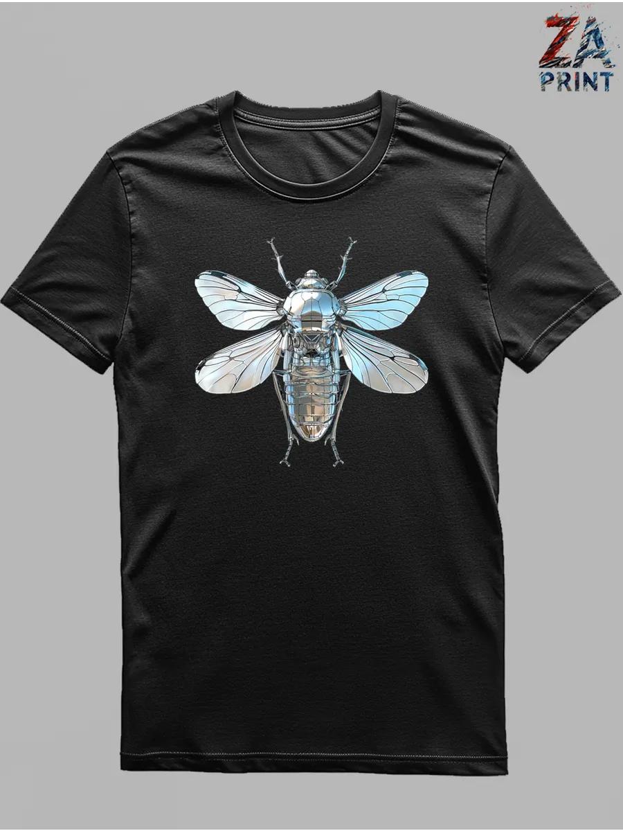 

Beautiful beetle print T-shirt 2XL