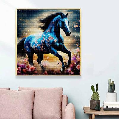 New Arrival 5D DIY Full Circle Diamond Painting "Running Horse" Embroidery Cross Stitch Home Decor Gift