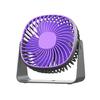 Double Purpose Wall Mount Fan Desktop Fan 20dB Noise Level USB Connection and Gentle LED Illumination Function
