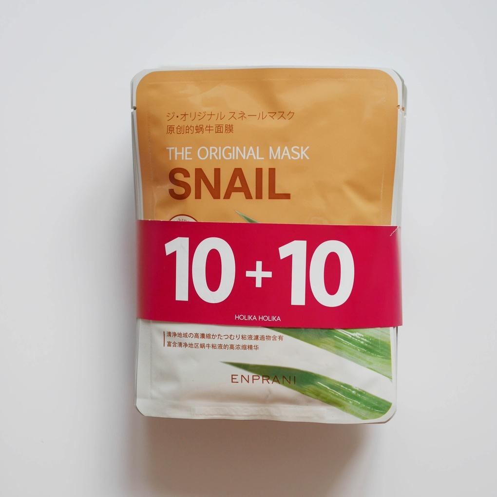 Enprani Snail Mask Pack 10+10
