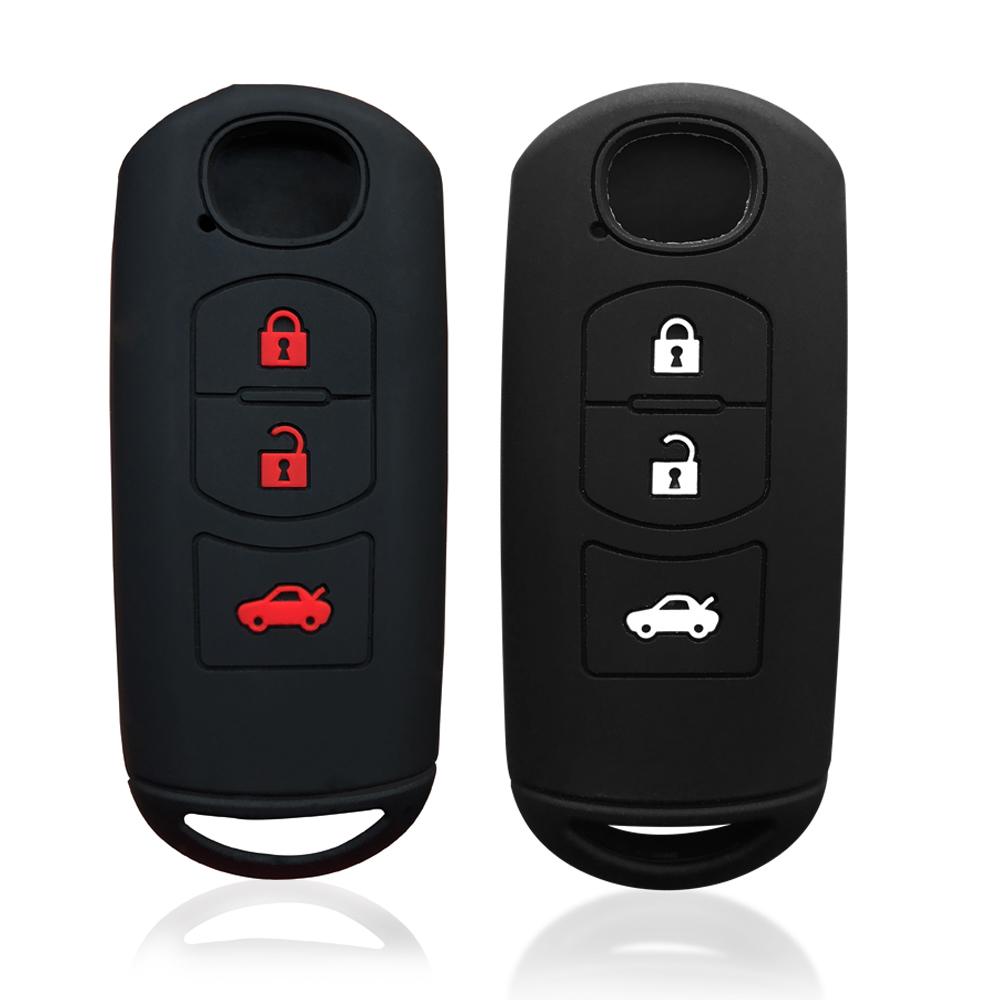 Silicone Key Case For Mazda 2 CX-5 Axela Atenza CX-7 CX-9 CX-3 CX-4 CX-8 MX5 M2 M3 M5 M6 GT For Fiat 124 Smart Key Cover Shell