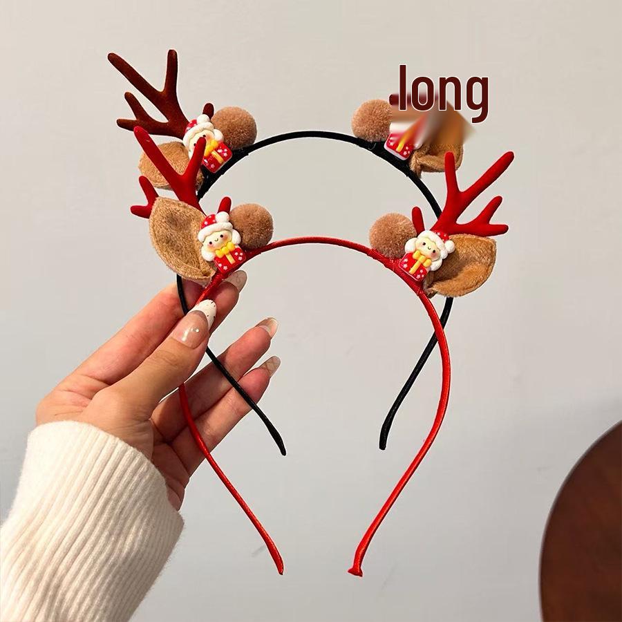 Mori Style Reindeer Antler Fairy Headband: Women's Christmas Hair Clip Decoration Props