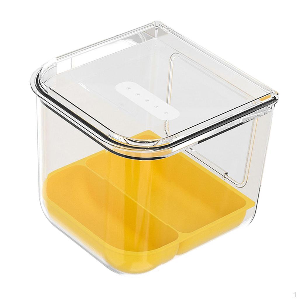 Bird Bath Cage Accessories Box for Easy Maintenance of Little Birds