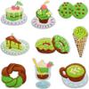 Matcha Donut Embroidery Cloth Sticker Clothes Decoration Strawberry Cake Patch Sticker Cartoon Embroidery Afternoon Tea Ironing Sticker