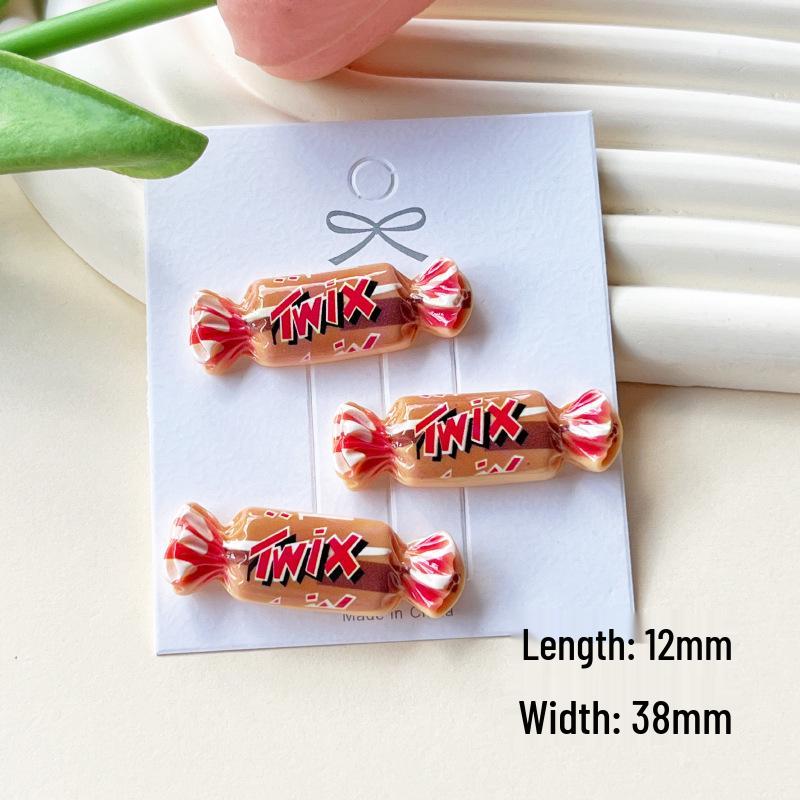 Resin Candy Food Simulation: DIY Jewelry, Phone Case, Crocs Patches, Hair Clips & Accessories.