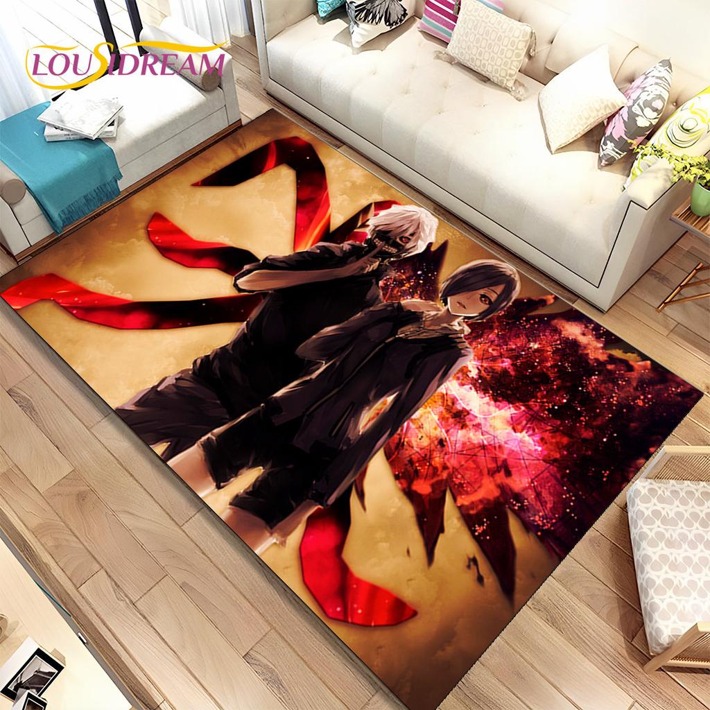 Japan Anime Tokyo Ghoul Cartoon Area Rug,Carpet for Home Living Room Bedroom Sofa Doormat Kitchen Decor,kids Non-slip Floor Mat