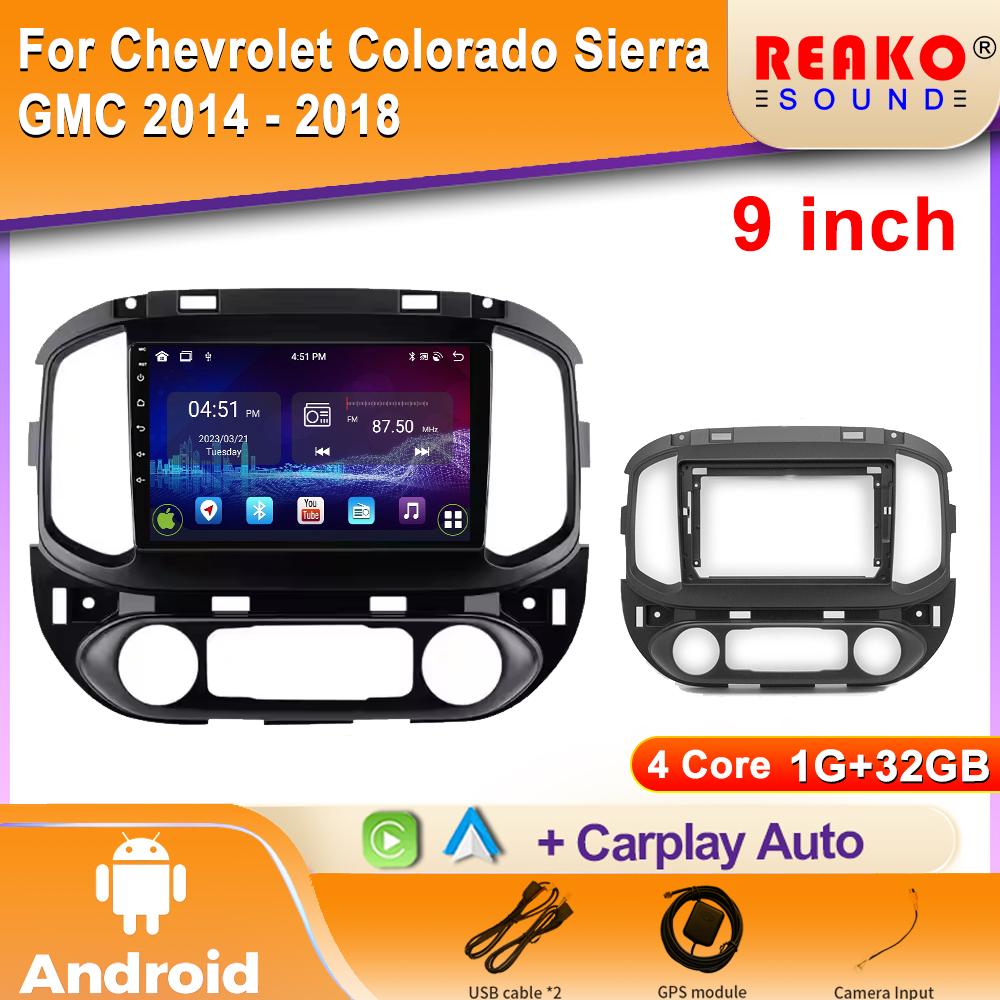 

Android Auto для Chevrolet Colorado Sierra GMC 2014 - 2018 Автомобильный радиоприемник GPS-навигатор Мультимедийный проигрыватель Головное устройство IPS 2din DVD 4 core 1GB+32GB carplay