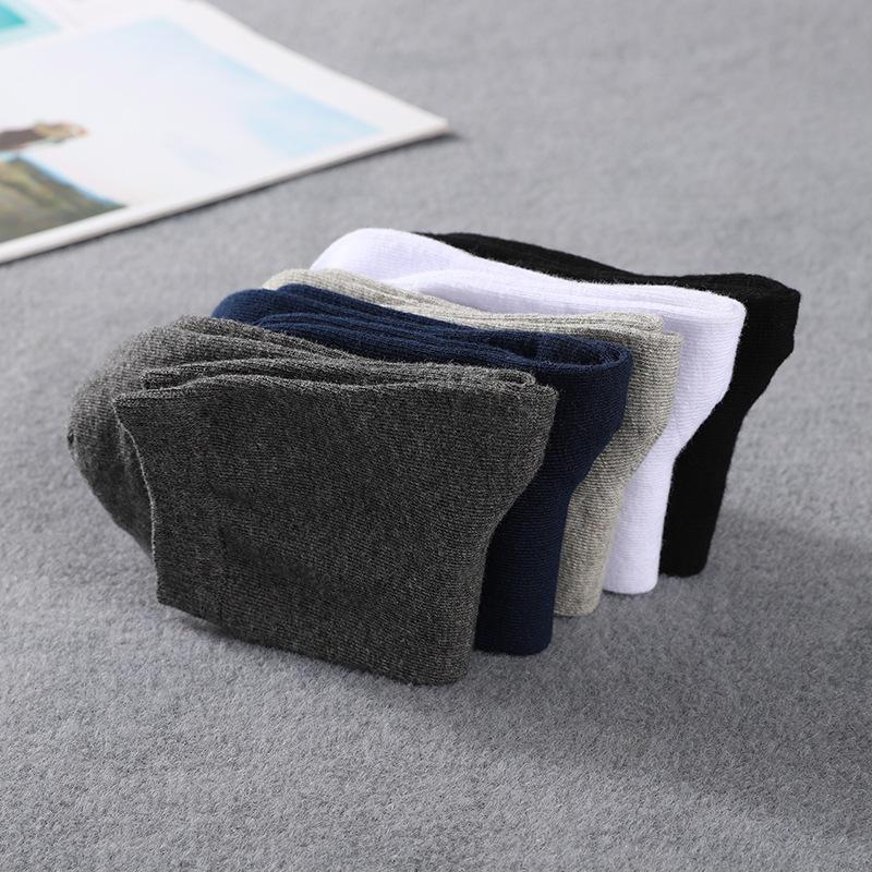 6 Paar Herrensocken Schwarz Weiß Grau Business Men Tube Socken Weich Atmungsaktiv Frühling Sommer für Männersocken Übergröße