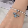S925 Silber Kirsch-Anhänger Perlenarmband DIY Handgefertigter Schmuck Zubehör Eiscreme Kuchen Perlen