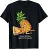 Ananas gehört auf Pizza Liebhaber Lustiges Essenswortspiel T-Shirt