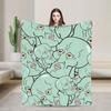 Handsome S-Squidwarded Pattern Blankets Flannel Decoration Multi-function Soft Throw Blankets for Bedding Travel Bedding Throws