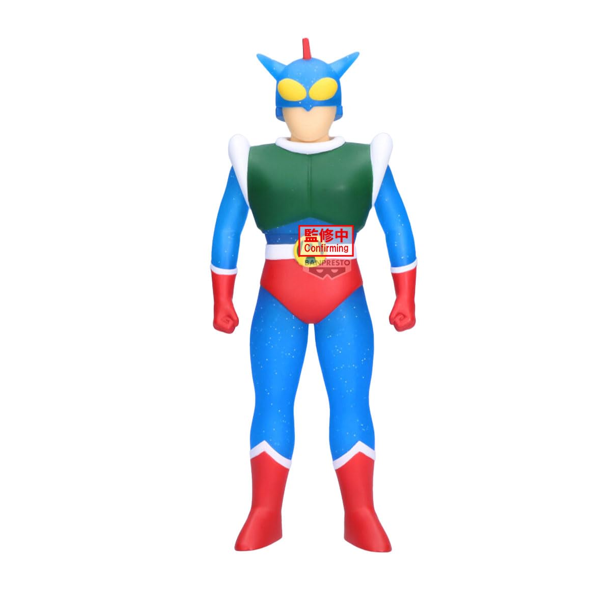 Banpresto Крейон Шин-чан Экшен Камен (Прозрачная версия с блестками) Большая мягкая виниловая фигурка Mates
