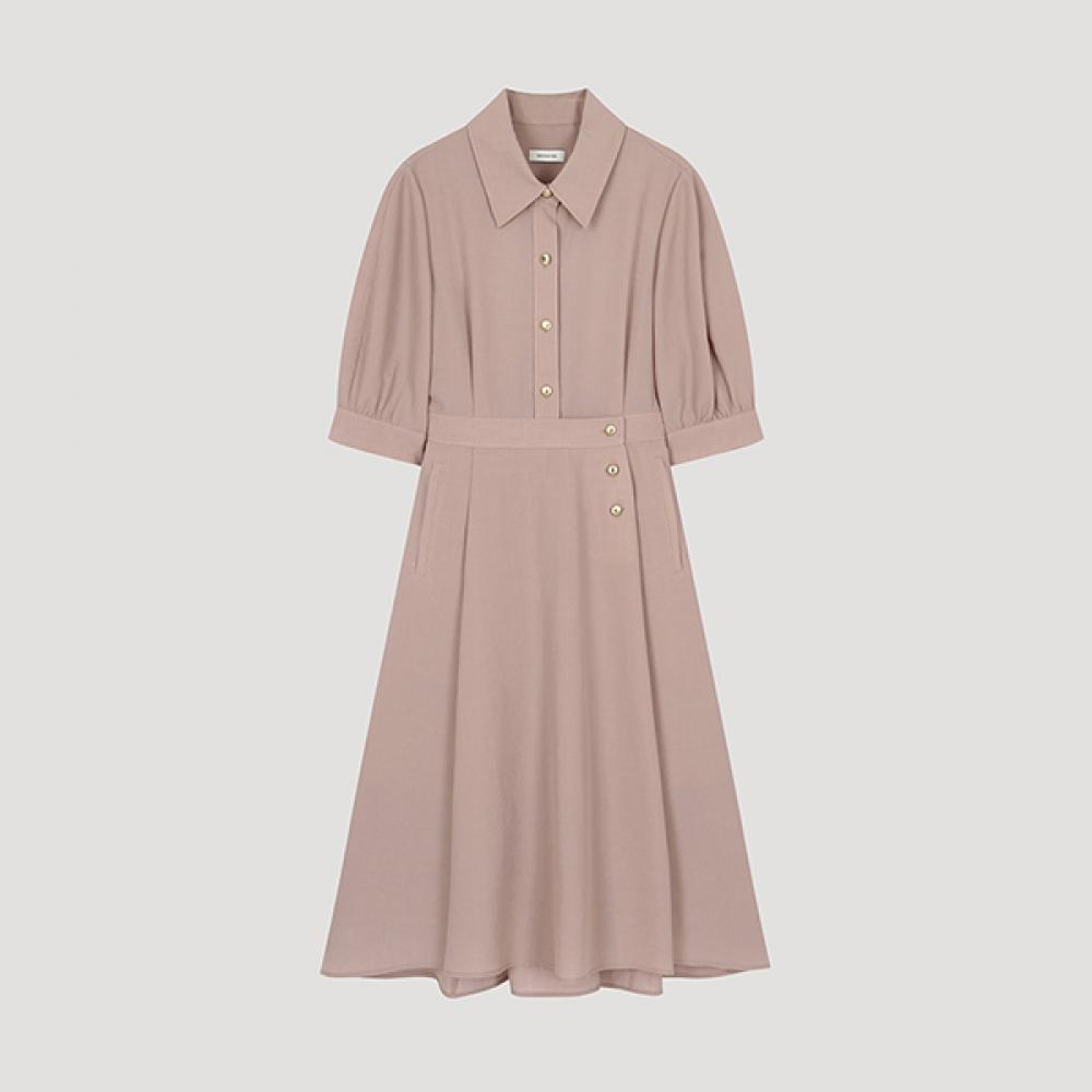 

She S Miss Back Banding Flare Shirt Dress SSwopo22010 Pi Pink/55