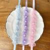 Snow Yarn Fairy Braided Headband Tulle Flower Imitation Pearl Headband  Childrens Festival