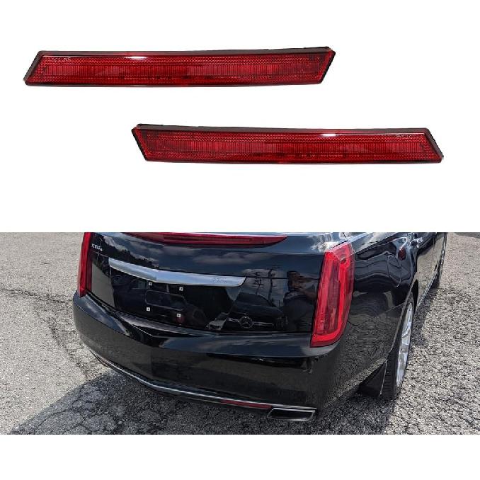 3 IN 1 Led Smoked Lens For 2013 2014 2015 2016 2017 Cadillac XTS Bumper Reflector Tail Lights Turn Signal Brake Stop & Rear Fog Lamps OEM 20874085