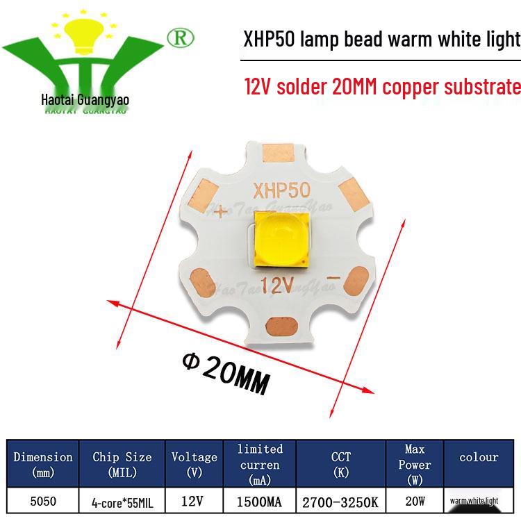 Imitation CREE XHP50 2nd Gen 5050 LED Chip 20W High Power LED Surface Mount Light Source