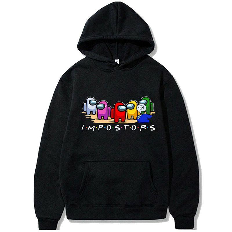 

Мужские толстовки Графика Самозванец Аниме Мультяшная Толстовка Хип-хоп Худи 3XL чёрный