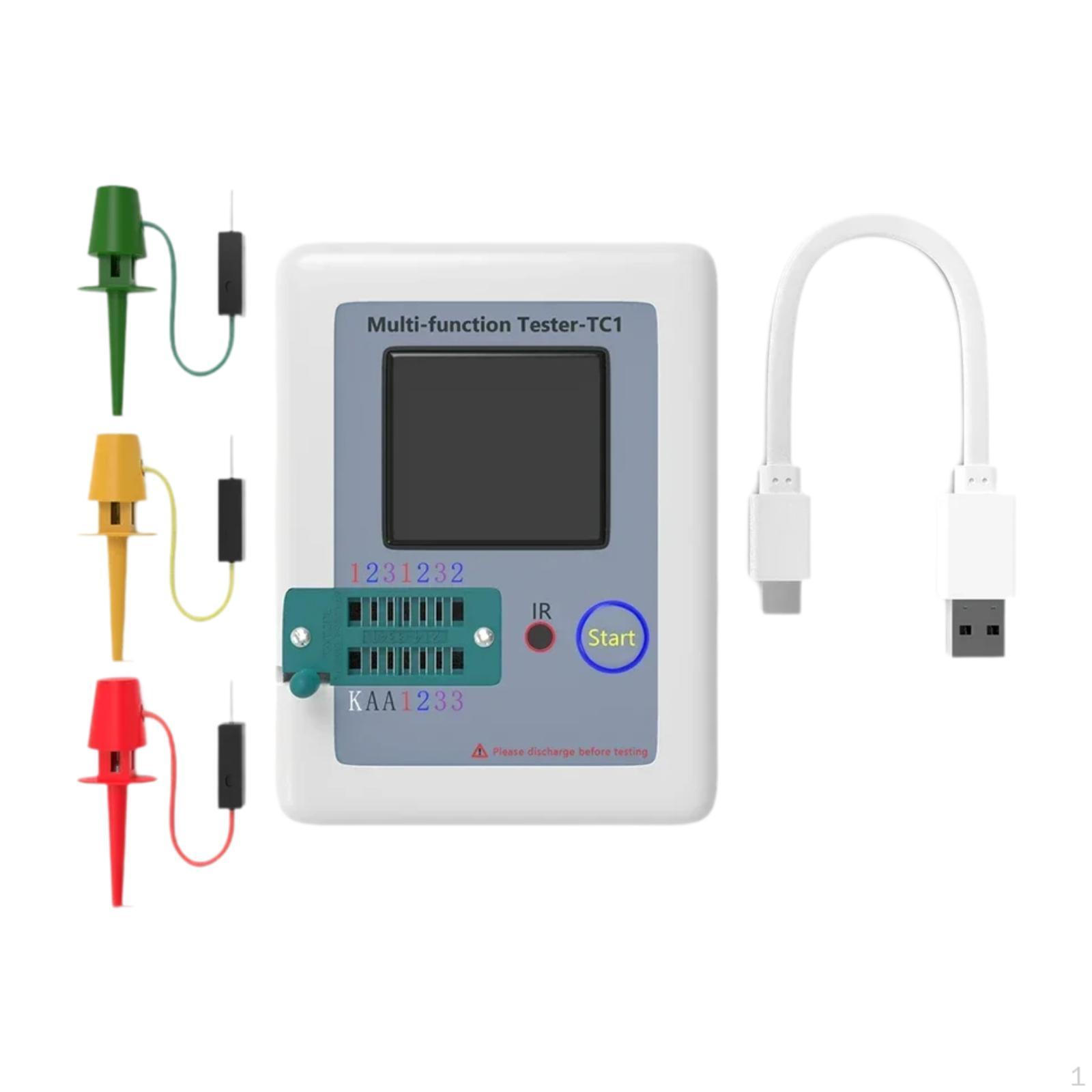 

Meter Capacitor Tester Full Color Display Transistor Auto Shut Down Multimeter