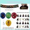 Potter Harry Party Decorations Cake Toppers Spiral Pull Flags Aluminum Set Foil