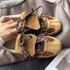 2024 Νέα Φθινοπωρινά Γυναικεία Παπούτσια Sneakers με Λεοπάρ Print, Ρετρό Μόδα, Casual, Για Όλα τα Ντυσίματα