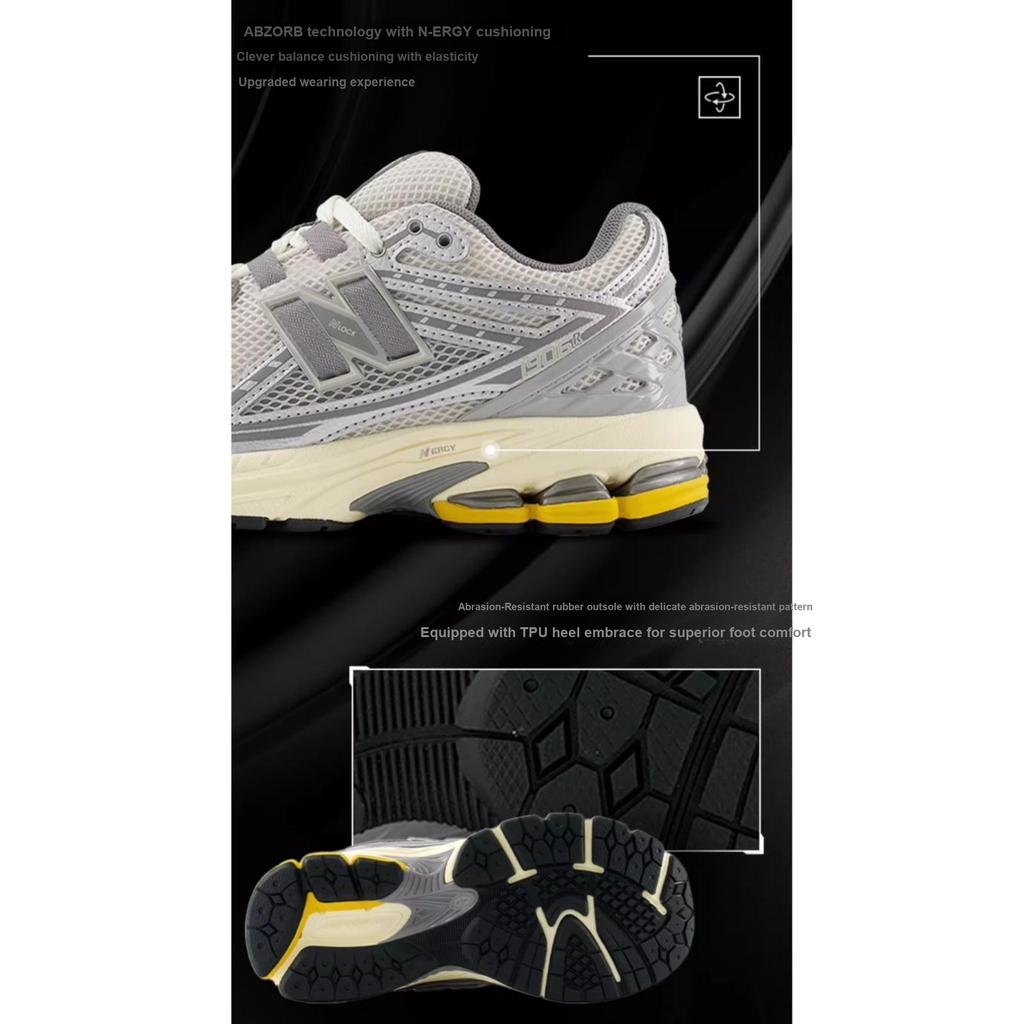 New Balance Nb 1906R Lightweight Comfortable Low-Top Kids Casual Shoes Kids Sneaker Gray White Yellow GC1906RD