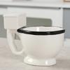 Tazza in Ceramica Creativa per WC con Manico per Uso in Ufficio Regalo Originale