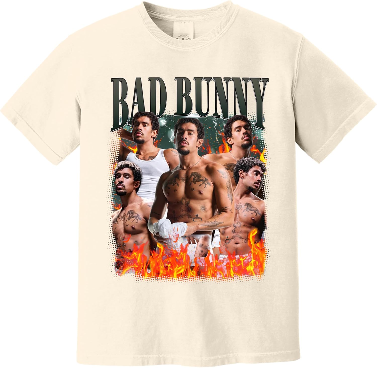 

Bud Bonney Printed TShirt Album DTMF Unisexs and Womens Universal Concert TShirt Streetwear 4XL