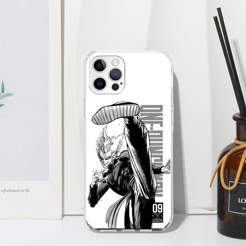 

One P-Punch-Man Garou Phone Case For Iphone 17 Air 16 15 Plus 16E 14 Pro Max 13 Mini 12 11 7 8 SE Fundas Soft Back Cover 17 Air iPhone 17 Air