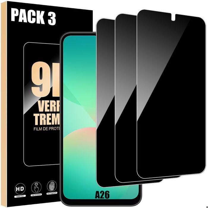 Film de protection - Booling - pour Samsung Galaxy A26 5G - Verre trempé - Anti-espion - Lot de 3