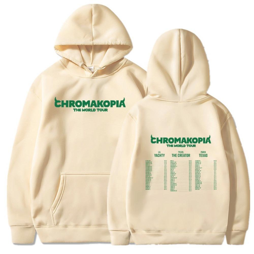 Хип-хоп Харадзюку Tyler The Creator Chromakopia Noid Толстовка Модный тренд Осень Зима Мужская теплая толстовка S
