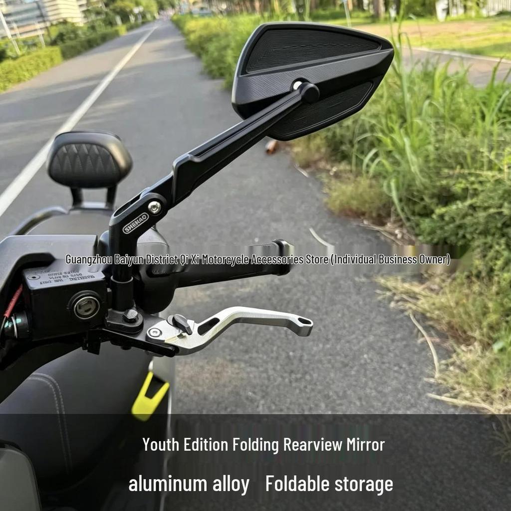 Rearview Mirror for Jike AE4MAX2, Zongshen 150, Niu FS-FX, and Ninebot M5 Electric Scooters