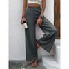 New Women's Casual Wide Leg Pants Comfortable Straight Cut Long Trousers Thin Sle Autumn Collection