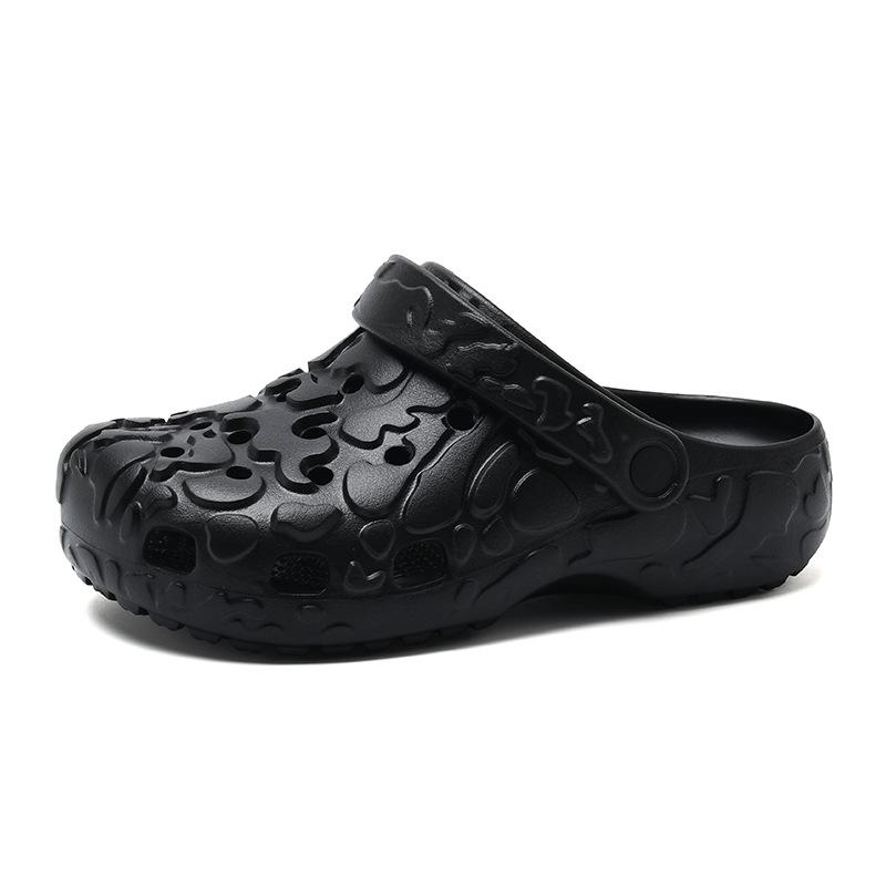 Hole Shoes Couple Summer Wear Deodorant Non-Slip Bag Head Dual-Purpose Slippers Soft Bottom Stepping On Shit Slippers