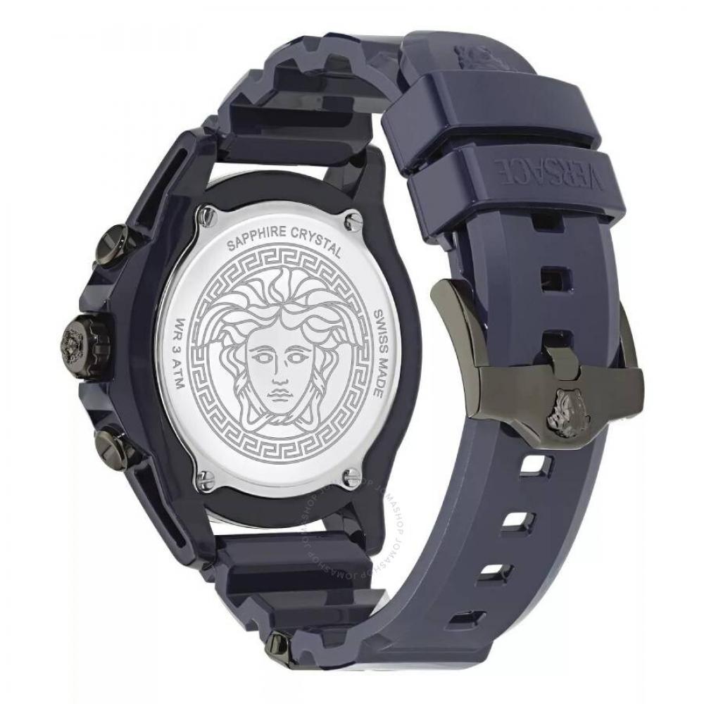 Versace Icon Active Chronograph Quartz Blue Dial Unisex Watch Ve8p00624