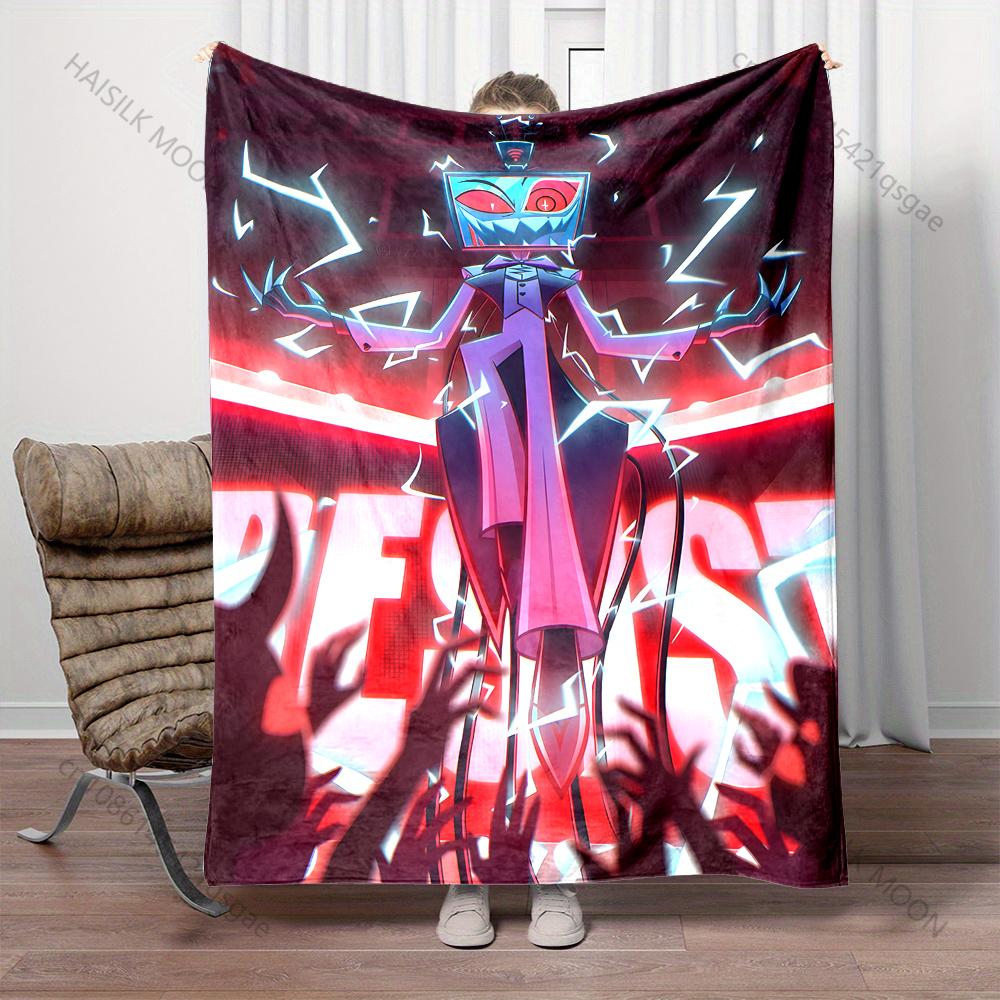 Multiple Sizes Classic Games TV Man Cartoon Printed Blanket Warm Soft and Comfortable Home Travel Sofa Bedding Cover Blanket