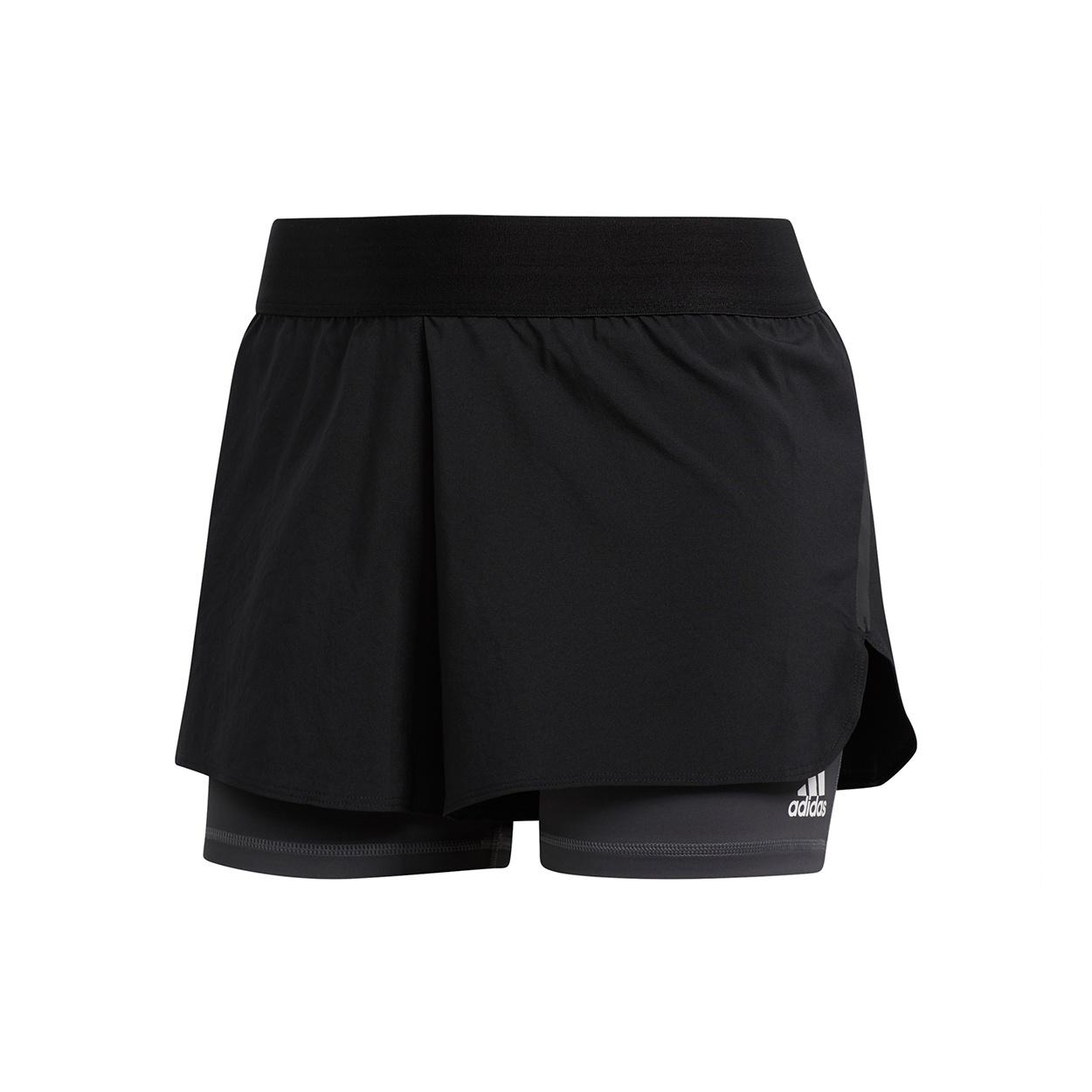 (WMNS) adidas Alphaskin Two-in-One Shorts Asia Sizing Black Women s FJ7130 XL
